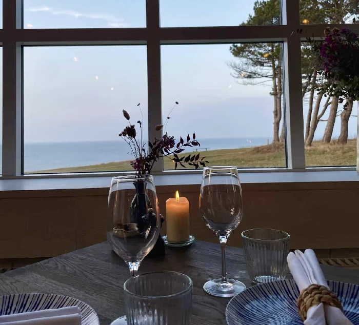 Gilbjerg Strandhotel - Restaurant udsigt